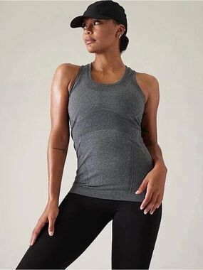 Athleta Heather Momentum Tank | Gray Heather | M